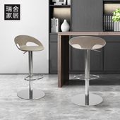 吧台椅家用不锈钢吧椅升降吧台椅子旋转高脚凳吧台凳轻奢高级椅子