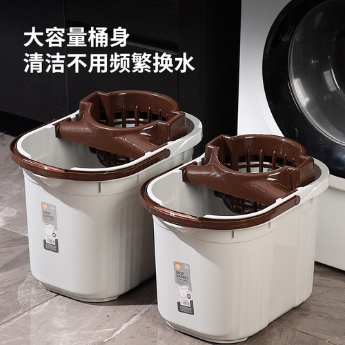 特厚地拖桶家用拖把桶手压挤水