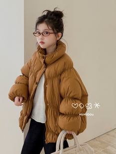 MMD2025新款女童羽绒服儿童洋气时髦上衣中童宝宝冬季加厚羽绒服