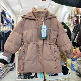 2025新款女童羽绒服儿童洋气时髦外套中童宝宝冬季羽绒服