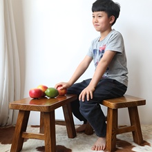 古榆情怀家具老榆木小板凳换鞋凳实木成人矮茶几凳儿童方凳子家用