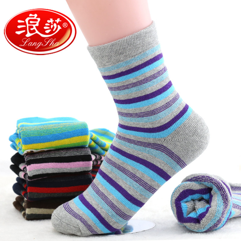Langsha women's cotton socks autumn and winter towel socks women thicken warm skin-friendly comfort Terry sports wear-resistant women's socks
