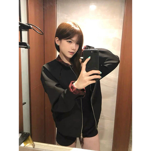 分割活页定染油画天眼内里撞色哈灵顿老钱立领夹克 JK129-P118图片