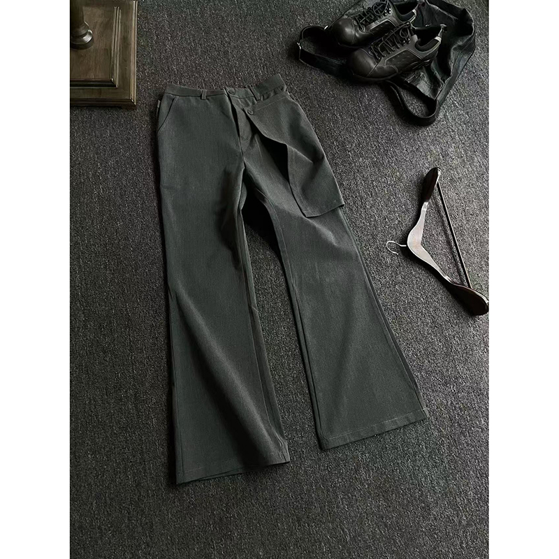 ~春夏必入弧形裙摆可拆卸假两件喇叭西裤男女K0175-P68，商品下架区商品下架区，电商A330-1