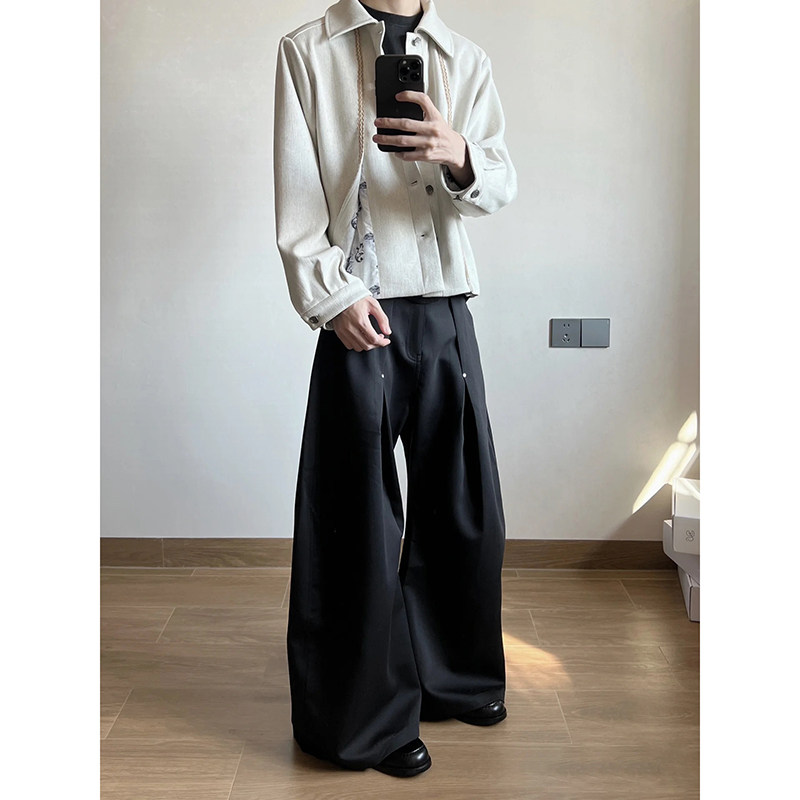 现货~宫廷花卉亚麻肌理编织多形态剪裁夹克JK33-P128,男装夹克,电商A330-1