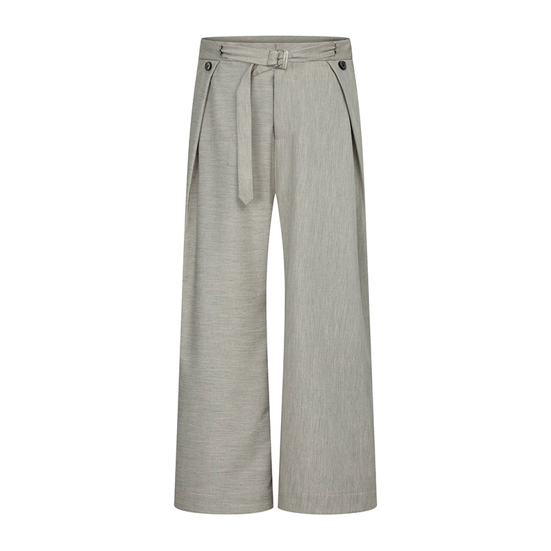 亚麻纹休闲打褶宽松袈裟坐禅西裤阔腿裤宽松长裤k0190-P58，男装西裤，电商A330-1