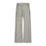 亚麻纹休闲打褶宽松袈裟西裤阔腿裤宽松长裤k0190-P58，男装西裤，电商A330-1