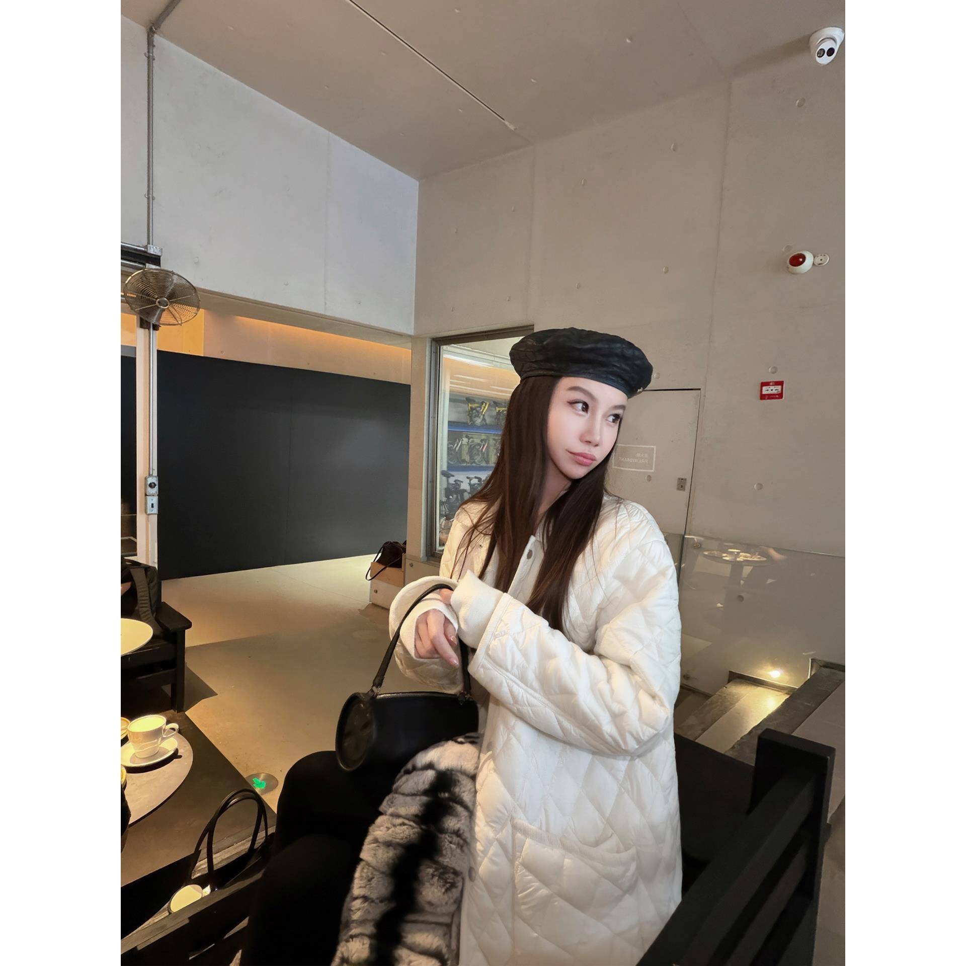 大瓶定制RL独家 重工拉夫菱格绗2200g羽绒棉服女显瘦不臃肿棉外套