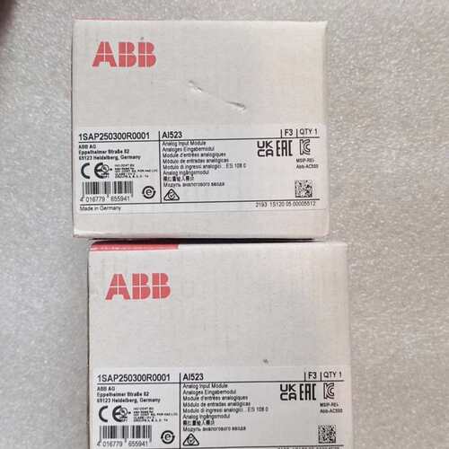 ABB AI523模拟量输入模块，型号1SAP250300R( 议价）