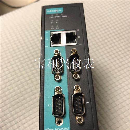 台湾 MOXA NPort IA5450AI-T 4口RS2