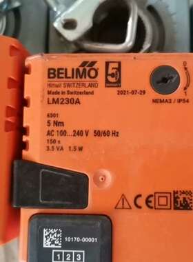 博力谋BELIMOLM230A5Nm风阀执行器二手拆
