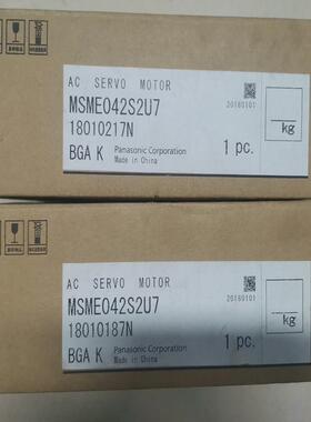 全新电机 MSME042S2U7 400W伺服电机 (询价）