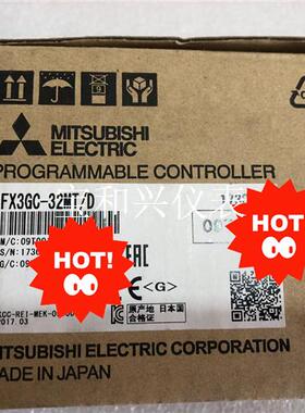 三菱可编程控制器FX3GC-32MT/D,盒码一