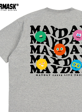 五月天演唱会周边t恤MAYDAY卡通男女同款短袖衣服粉丝应援北京站