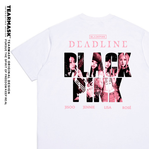 blackpink演唱会周边t恤短袖衣服