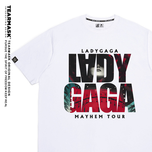 lady gaga演唱会周边t恤男女同款短袖衣服粉丝应援物穿搭ladygaga