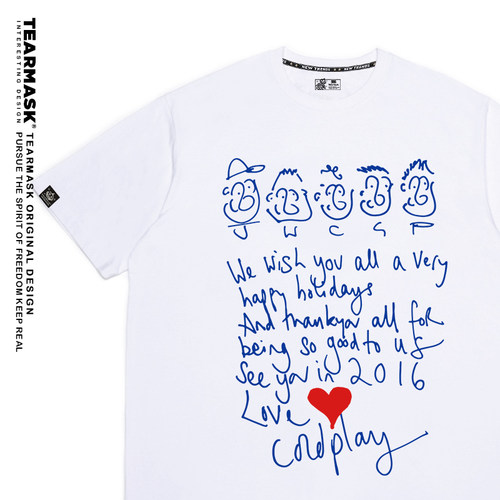 ColdPlay酷玩乐队周边t恤衣服