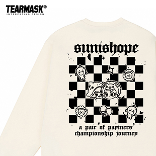 莎头sun is hope周边卫衣男女同款孙颖莎王楚钦同人卡通圆领衣服