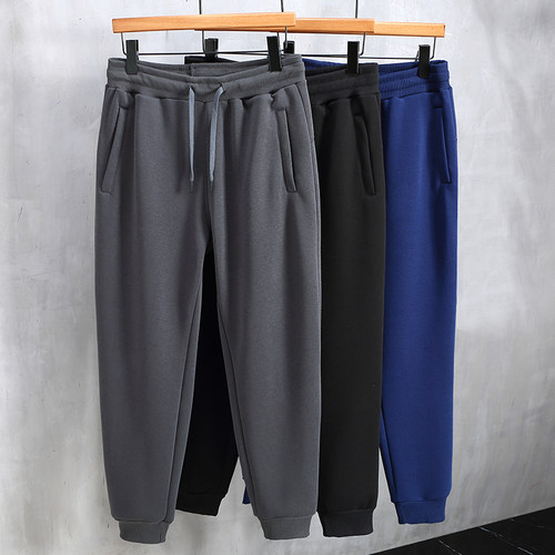 加绒/薄款纯棉大码休闲宽松长裤