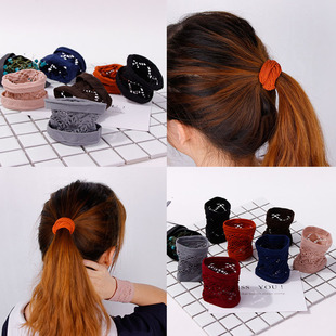 韩版发绳头饰毛巾圈弹力发圈橡皮筋成人头绳头圈气质发饰小饰品