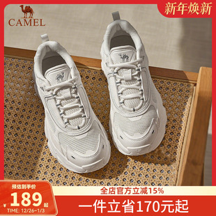 休闲鞋 男女鞋 2025春季 防滑厚底增高百搭舒适老爹鞋 新款 骆驼女鞋