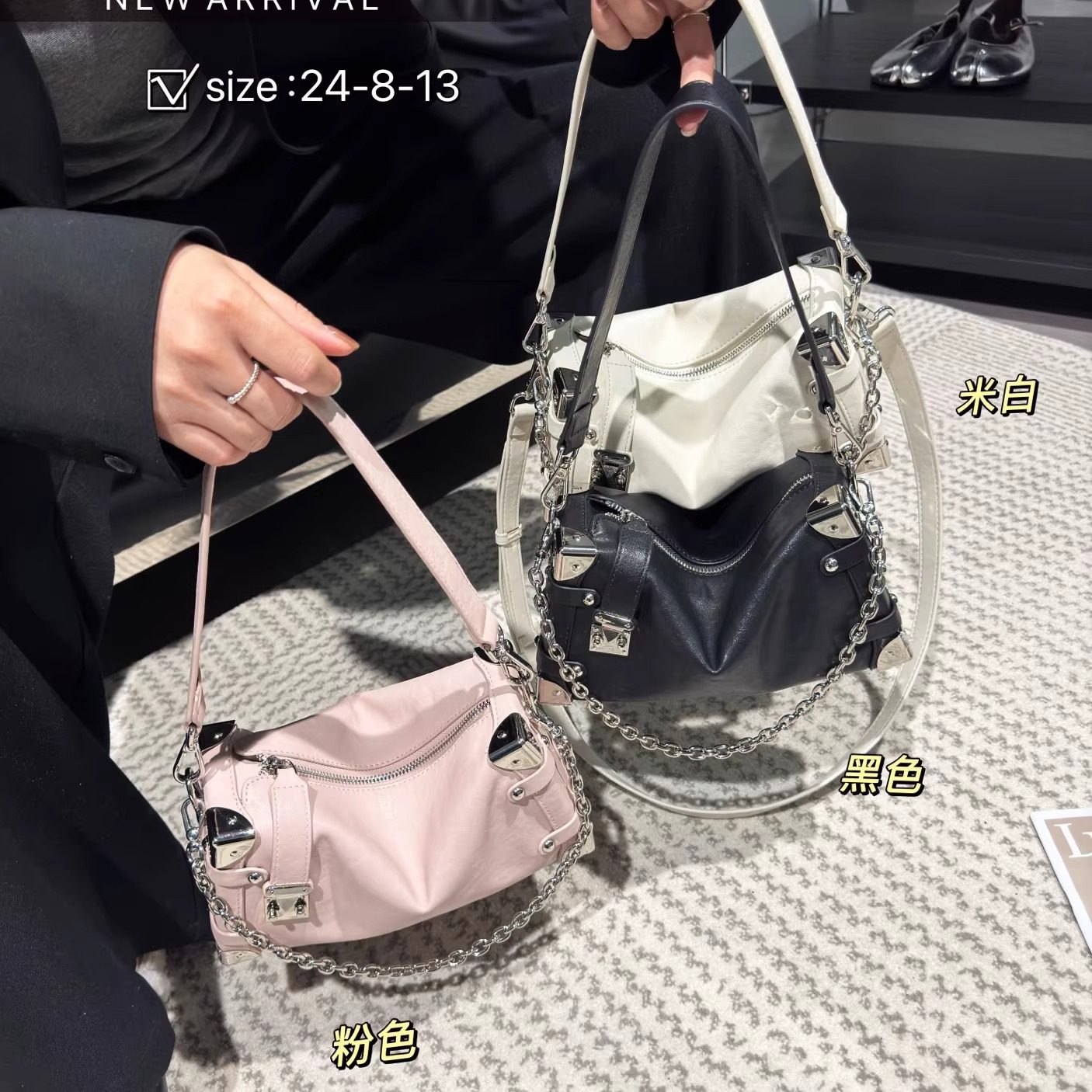 老钱风软真皮盒子包女2025新款百搭轻奢小众腋下包手拎斜挎小方包