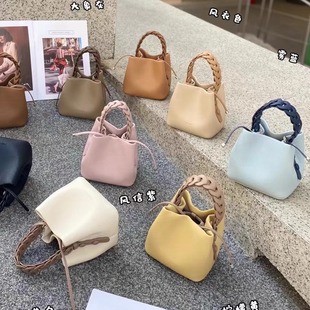 小巧精致水桶包包女高级感小众设计编织手提包百搭单肩斜挎包小包
