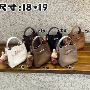 凯莉水桶包真皮女包2025新款高级感通勤手提菜篮子包斜挎小托特包