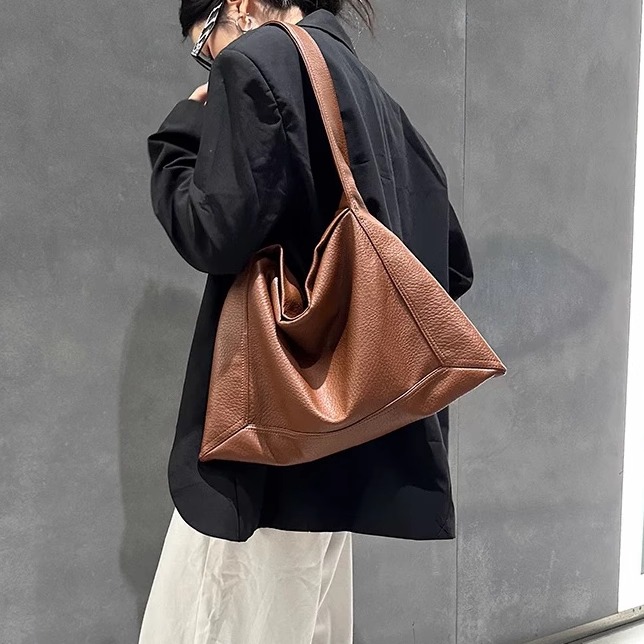 慵懒风托特包大容量单肩包腋下包