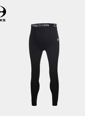 路克士秋冬加绒紧身长裤男女足球训练裤健身裤跑步针织运动裤3626