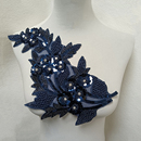 刺绣网纱亮片钉钻珠绣缝纫花边DIY装 单花辅料衣领配件 饰搭配服装