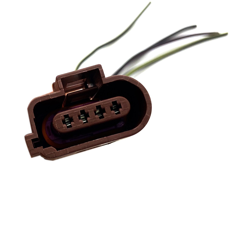 适配奥迪A4L Q5 B8 A6L C6 涡轮增压进气压力传感器插头线束配件