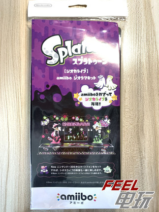 喷射战士splatoon 潮色姐妹舞台 amiibo展示台 场景 底座 背景*