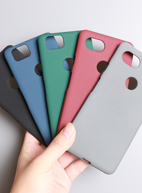 适用谷歌pixel2xl手机壳磨砂防汗指纹Google纯色Pixel3XL软硅胶套
