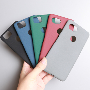 适用谷歌pixel2xl手机壳磨砂防汗指纹Google纯色Pixel3XL软硅胶套