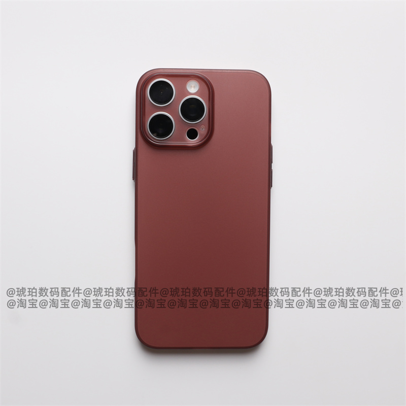 iPhone16e简约透明超薄tpu硅胶软壳15pro适用苹果16ProMax手机壳17Air酒红色14Plus不沾指纹磨砂13裸机手感12