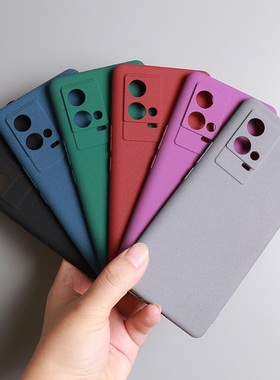 iQOO7适用vivoiqoo8pro手机壳全包镜头磨砂防滑iqoo15软硅胶保护套灰色iQOO11S/iQOO10/iQOO9/iQOO12/iQOO13