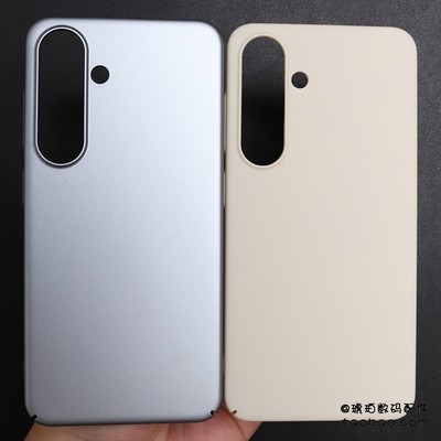 ins冷淡风适用三星GalaxyS24ultra手机壳S24+磨砂PC硬壳S23简约经典古董白银色S22全包S25圆弧边Note20高品质