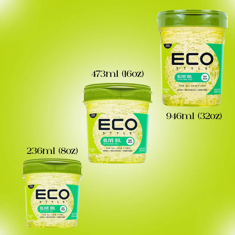 秒发Eco Hair Styler Styling olive oil Gel橄榄油定型发胶啫喱