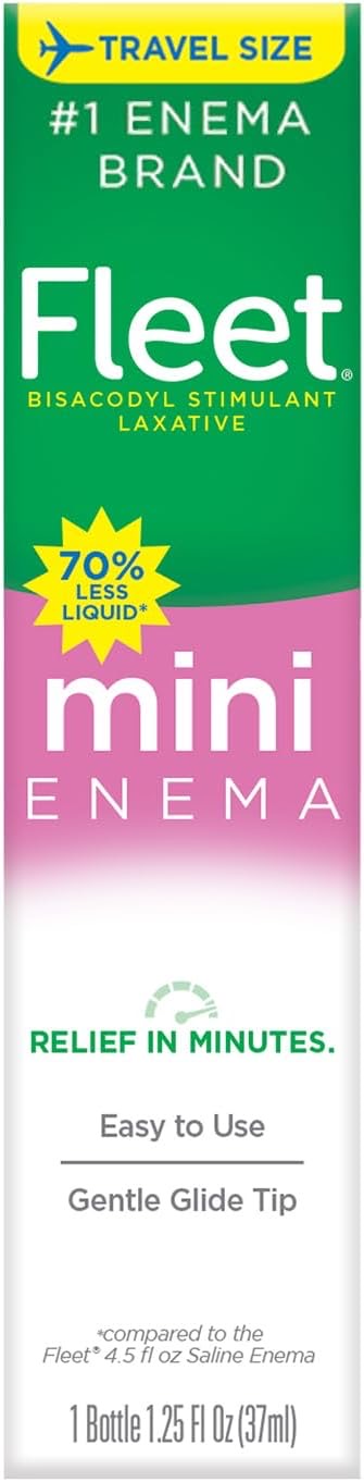 Fleet Enema, Mini Bisacodyl Enema, Stimulant Laxative