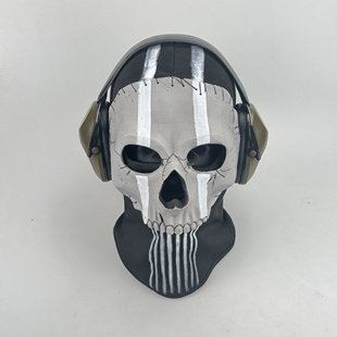 定制使命召唤19面具cosplay幽灵头套ghost面罩战区骷髅头罩敷面