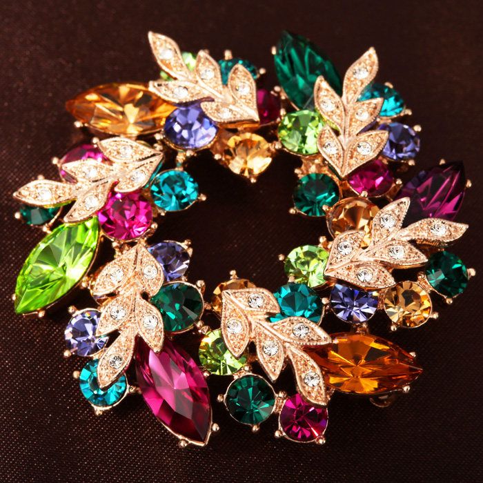 Broche femme en cristal autrichien - Ref 1176176 Image 4