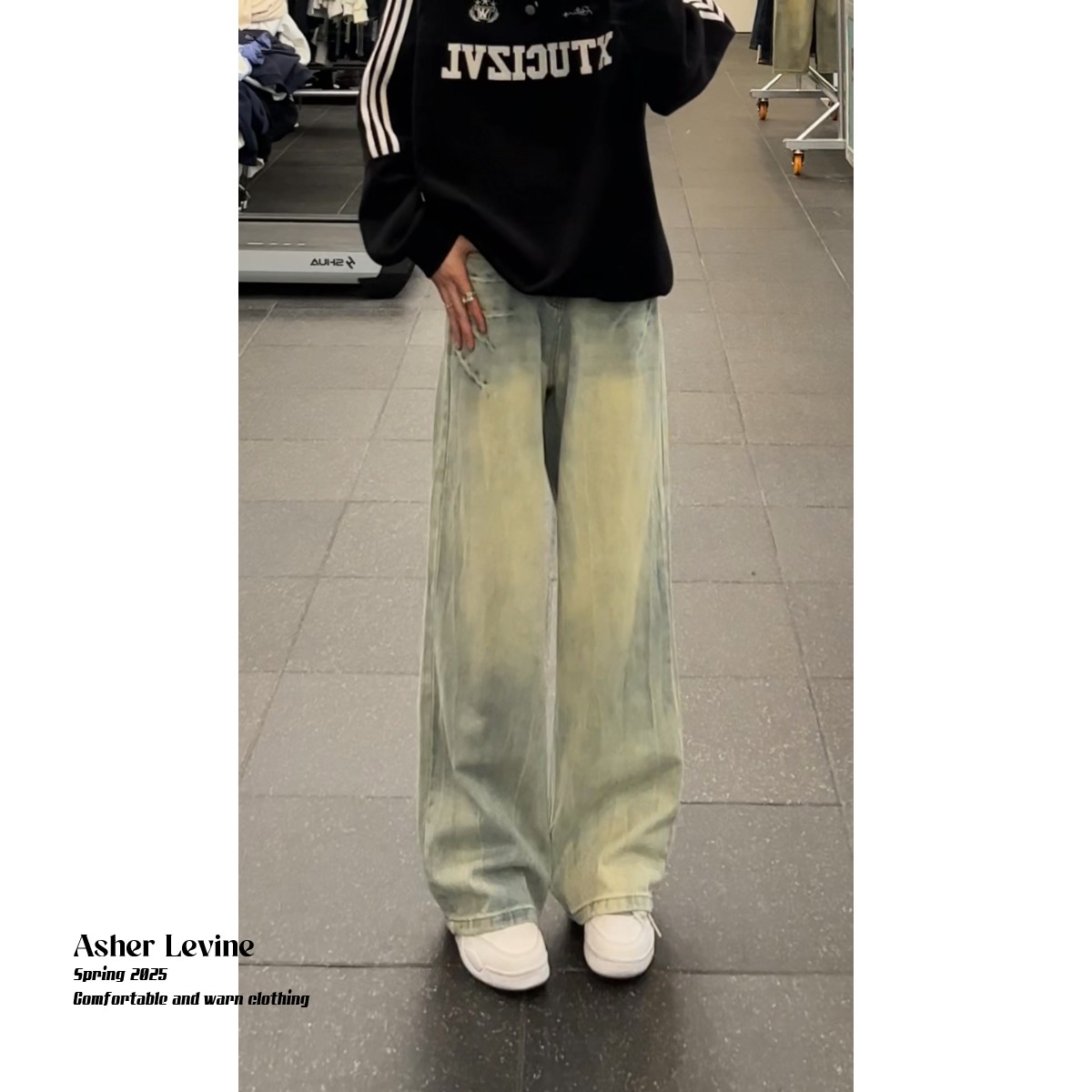水洗闪电纹牛仔裤男秋季新款美式小众设计感休闲长裤痞帅直筒裤子,男装牛仔裤,星座511-1