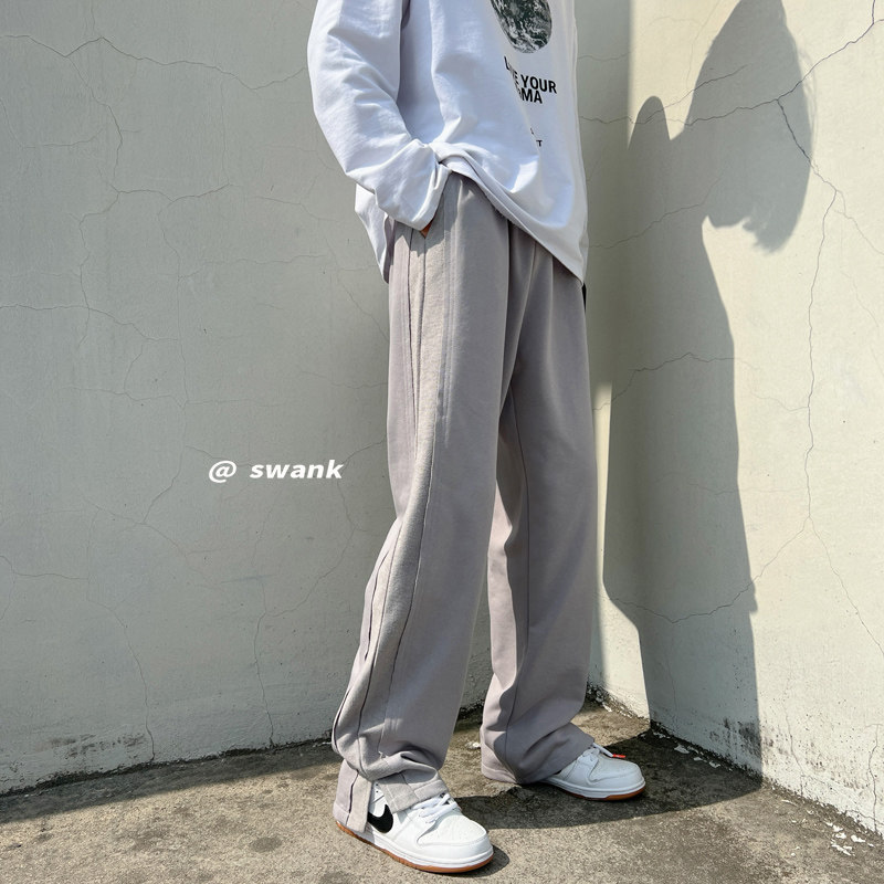 秋季开叉休闲裤宽松透气拖地裤裤男 227-2*K294*P50控68图片