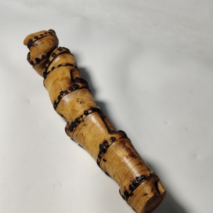 天然楠竹竹根异形弯曲实心竹鞭手把件把玩雕刻印章盖置原料竹鞭