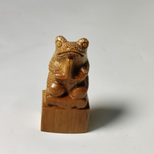 竹根雕印章手把件办公室桌面工艺品摆件汽车饰品抓周官印文玩