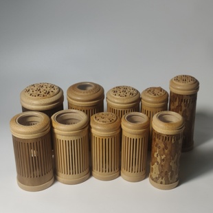 精品竹雕刻虫具蝈蝈罐蛐蛐罐镂空叫罐蛉虫新品精工收纳盒筒子