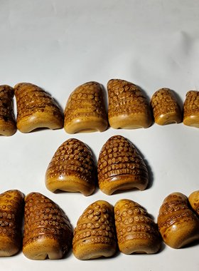 竹根雕随行手把件卦卜圣杯一把抓收藏纯手工精品一物一拍文玩