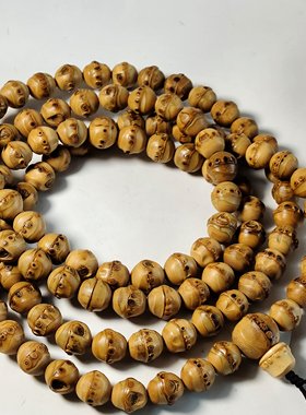 精品竹鞭竹根念珠竹雕竹根雕玉竹竹鞭带丁竹节药片手串手链佛珠