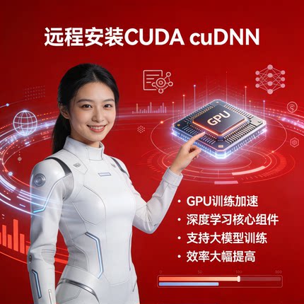 远程安装CUDA cuDNN配置Tensorflow GPU大模型深度学习神经网络